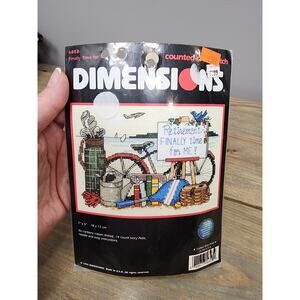 Dimensions "Retirement - Finally Time for Me" Cross Stitch Kit NIP 7x5"